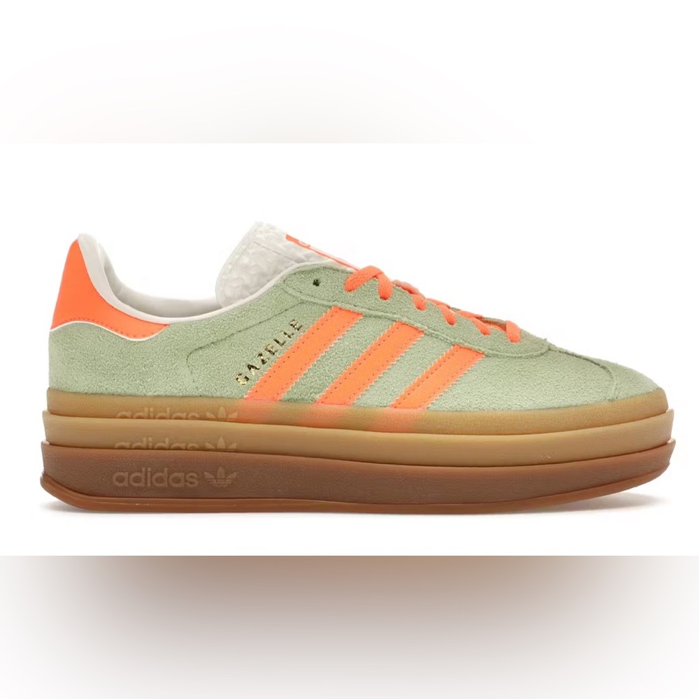 NEW Adidas Gazelle Semi Green Spark - 9.5